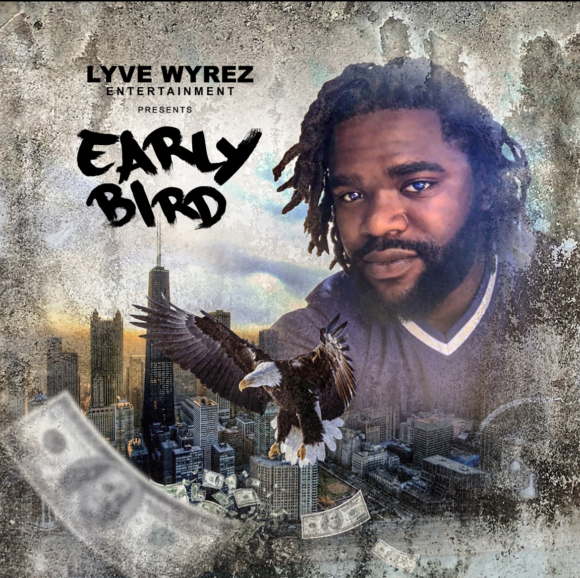 artist portrait neon